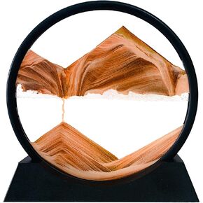 HYUGF Moving Sand Art Picture, 3D Deep Sea Liquid Motion Sand(Black, 7") in Saudi Arabia