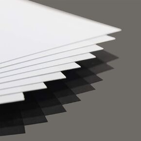 ABS1705 10pcs 0.5mm Thickness 170mm x 250mm White Polystyrene Sheets 9.84'' x 6.69'' ABS Styrene Sheets for Model Train Layout (0.5mm-10pcs) in Kuwait