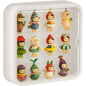 Wall Mount Display Case for Figures - Space Saving & Adjustable Acrylic Storage Box with Magnetic Door, Dustproof & Moisture Proof for Lego Pop Mart Action Figures in Saudi Arabia