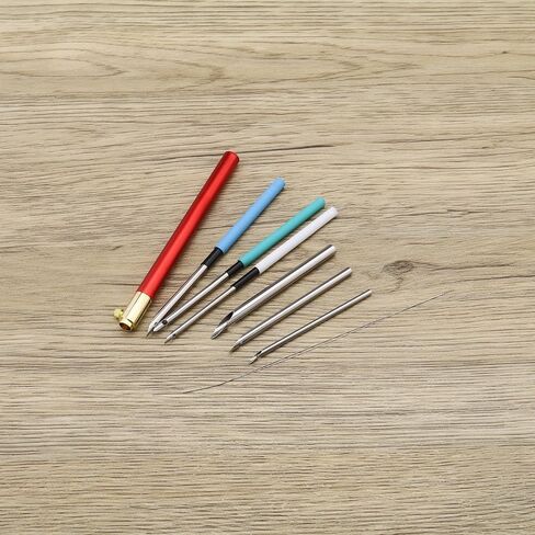 16Pcs Punch Needles Tool Kit Beading Needle Tools Adjustable Punch Needle Kits DIY Accessories for Hand Embroidery Cross Stitch Punching in Saudi Arabia