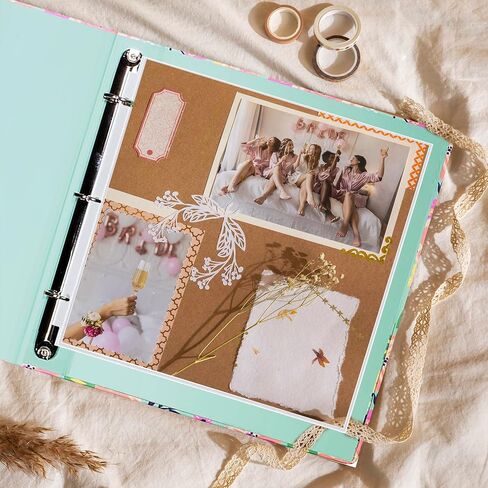 50 Pack of Scrapbook Refill Pages, 12.25" X 12.25" Clear Sheet Protectors for 3 Ring Binder, Plastic Sheet Sleeves, Top Loading Paper Protector, Archival Safe for Documents and Photo in Saudi Arabia