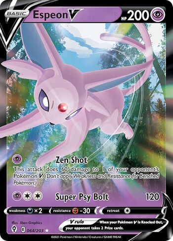 Pokemon Cards: 2022 Spring V Heroes Espeon V Tin in Saudi Arabia