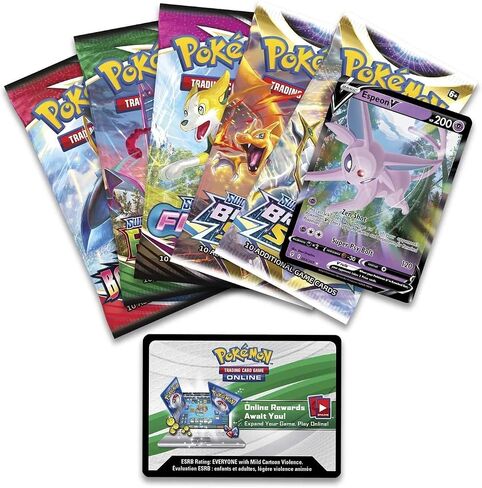 Pokemon Cards: 2022 Spring V Heroes Espeon V Tin in Saudi Arabia