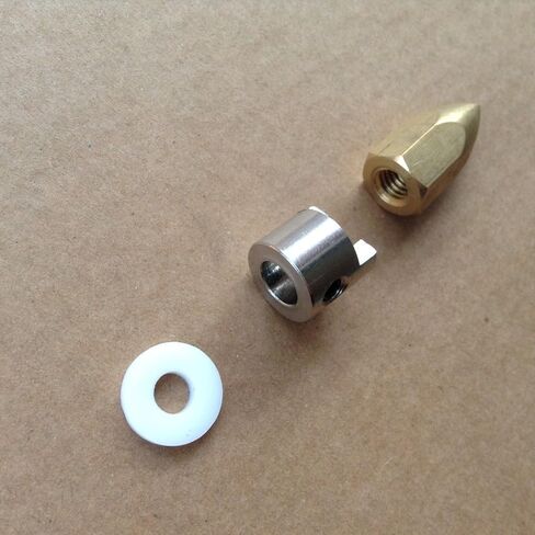 1Set Drive Dog Prop Nut Teflon Washer for 1/4" Shaft RC Boat in Kuwait