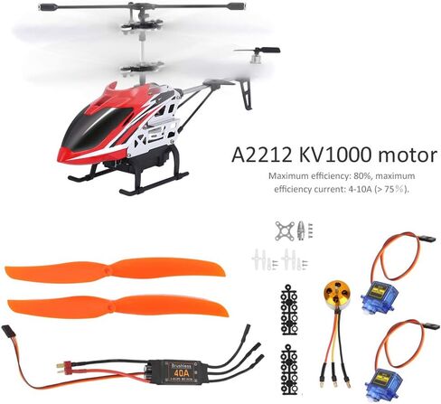 محرك بدون فرشاة Syrisora ​​A2212 1000KV 40A ESC SG90 9G Micro Servo 1060 Propeller لطائرة RC (A2212 1000KV محرك بدون فرشاة 40A ESC SG90 9G Micro) in Kuwait