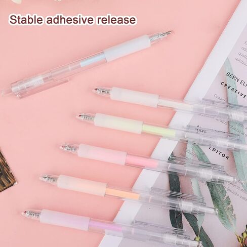 6pcs Dry Liquid Glue Glue Pens, Colorful Sticky Glue Glue Pens Quick Dry Glue Pens for Scrapbooking Fabric Card Making and Crafts (6 Colors) in Saudi Arabia