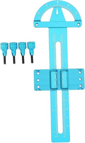 VGEBY RC Absorber Measuring Tool, Aluminium Alloy Adjustable Measurement Wheel Adjustment Shock for RC Car (Blue) Model Car Accessories in Saudi Arabia