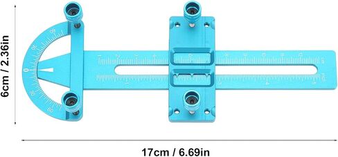 VGEBY RC Absorber Measuring Tool, Aluminium Alloy Adjustable Measurement Wheel Adjustment Shock for RC Car (Blue) Model Car Accessories in Saudi Arabia