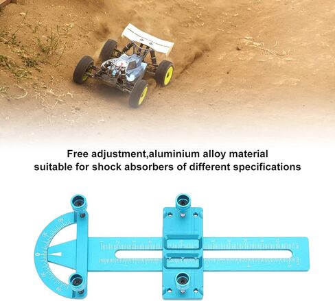 VGEBY RC Absorber Measuring Tool, Aluminium Alloy Adjustable Measurement Wheel Adjustment Shock for RC Car (Blue) Model Car Accessories in Saudi Arabia