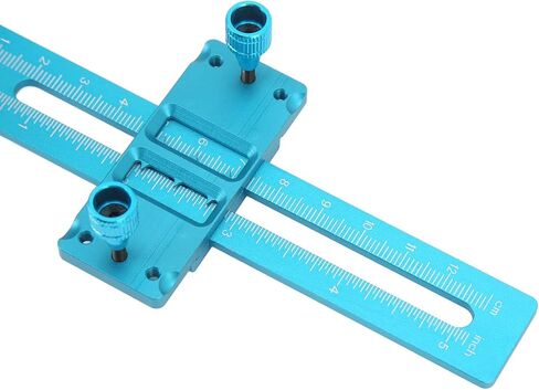VGEBY RC Absorber Measuring Tool, Aluminium Alloy Adjustable Measurement Wheel Adjustment Shock for RC Car (Blue) Model Car Accessories in Saudi Arabia