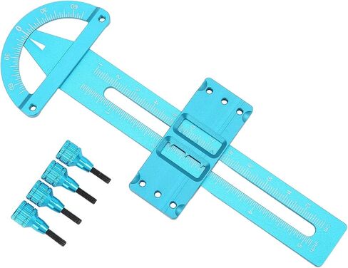 VGEBY RC Absorber Measuring Tool, Aluminium Alloy Adjustable Measurement Wheel Adjustment Shock for RC Car (Blue) Model Car Accessories in Saudi Arabia
