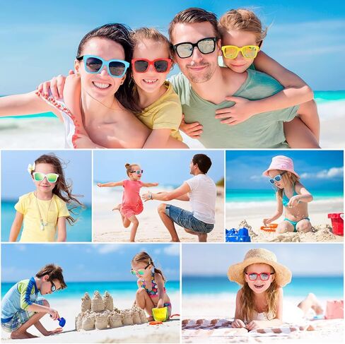 نظارات شمسية للأطفال من tepsmigo هدايا الحفلات - 24 حزمة من النظارات الشمسية للأطفال بكميات كبيرة للأولاد والبنات - نظارات شمسية للحفلات للأطفال وحفلات أعياد الميلاد، ومستلزمات حفلات التخرج، وهدايا حقيبة جودي، وهدايا حفلات حمام السباحة على الشاطئ in Kuwait