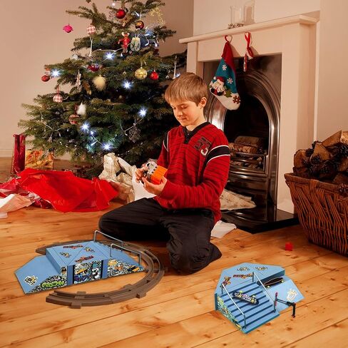 لوح تزلج 6 في 1 هوهيبي من بي سي واي، مجموعة منحدر لوح تزلج مع 6 الواح اصابع، سكوتر اصابع، دراجة اصبع، ملابس اصبع، حذاء تزلج وحصيرة، العاب لوح تزلج هدية عيد الميلاد للاطفال in Kuwait