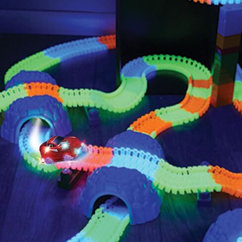Ontel Magic Tracks The Amazing Racetrack That Can Bend, Flex and Glow - As Seen On TV Multicolor, 11' in Saudi Arabia