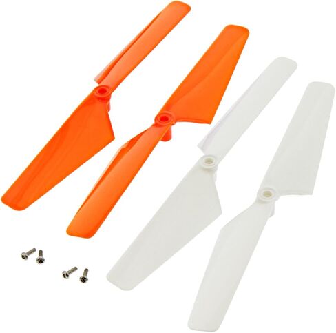 Traxxas LaTrax Alias Quadcopter 2 ORANGE & 2 WHITE ROTOR BLADES & SCREWS Prop in Saudi Arabia