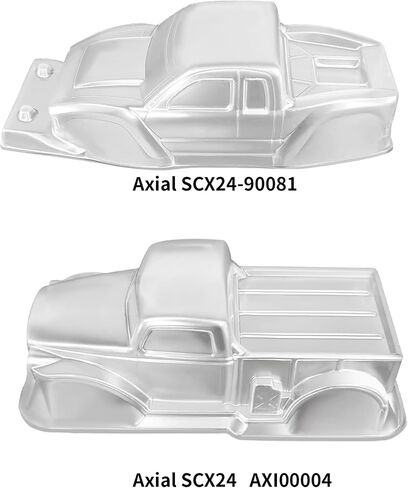 SCX24 غطاء جسم شفاف 1/24 RC زاحف بلاستيكي RC هيكل سيارة لمحور 1/24 RC الزاحف SCX24 AXI90081 AXI00004 DIY SCX24 ترقيات الملحقات (SCX24 غلاف جسم بلاستيكي شفاف AXI90081) in Saudi Arabia