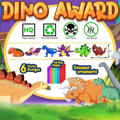48 Pack Dinosaur Bubble Mini Wand,Dinosaur Birthday Party Supplies,Dinosaur Party Favors Neon Toys for Kids,Dinosaur Party Decorations Goodie Bag Stuffers Gifts for Kids in Saudi Arabia