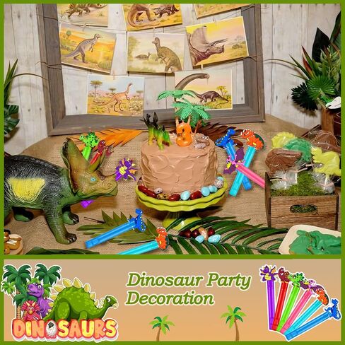 48 Pack Dinosaur Bubble Mini Wand,Dinosaur Birthday Party Supplies,Dinosaur Party Favors Neon Toys for Kids,Dinosaur Party Decorations Goodie Bag Stuffers Gifts for Kids in Saudi Arabia