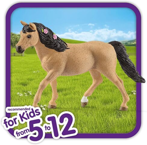 Schleich Horse Club Frisian Mare Horse Toy Figurine - Realistic Toy Figure with Detailed Braiding and Mane, Fun and Imaginative Play for Boys and Girls, Gift for Kids Ages 5+ in Kuwait