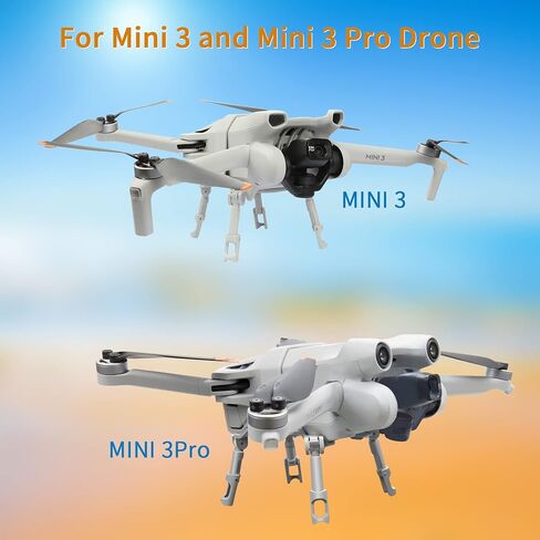Hanatora Extension Landing Gear for DJI Mini 3 Pro and Mini 3 Drone, Foldable Extender Legs Feet Accessories in Saudi Arabia