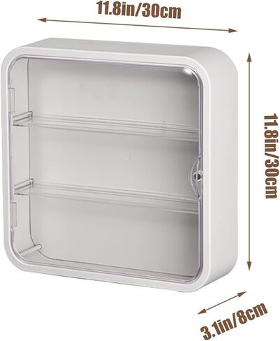 Wall Mount Display Case for Figures - Space Saving & Adjustable Acrylic Storage Box with Magnetic Door, Dustproof & Moisture Proof for Lego Pop Mart Action Figures in Kuwait