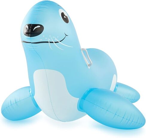 عوامة حمام سباحة أسد البحر قابلة للنفخ من أتلاسونيكس - طوف عائم صيفي للأطفال، طوف حمام سباحة كبير - عوامة منفوخة، آمنة ومستقرة ومتينة للبحيرة والشاطئ وحفلات حمام السباحة للأعمار من 3 إلى 8 سنوات in Kuwait