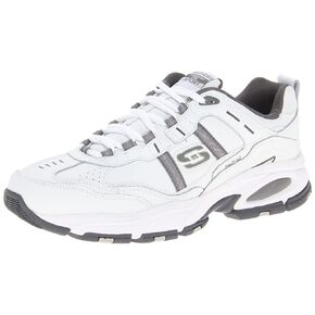 حذاء رجالي Vigor 2.0 من Skechers Sports، أبيض/فحمي، 8 2E US، أبيض، 8, أبيض, 41 EU in Saudi Arabia