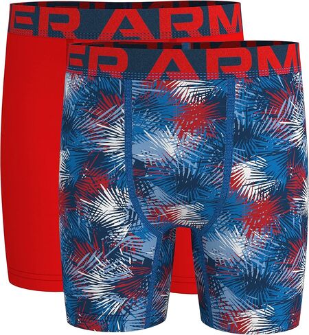 ملابس داخلية للأولاد من Under Armour، باللون الأحمر والأبيض والأزرق Sp22، مقاس متوسط ​​أمريكي in Saudi Arabia
