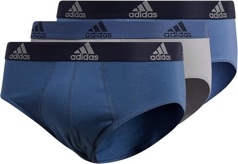 adidas Men's Stretch Cotton Brief Underwear (3-Pack) in Kuwait
