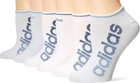 adidas Womens Superlite Linear No Show Socks (6-pair) in Saudi Arabia