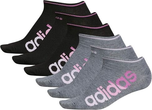 adidas Womens Superlite Linear No Show Socks (6-pair) in Saudi Arabia