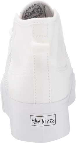 adidas Originals womens Nizza Platform Mid Sneaker, White/White/White, 8.5 US in Kuwait