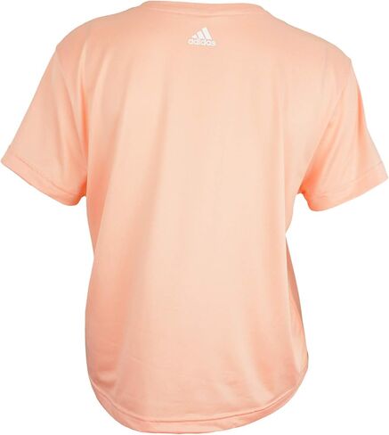 adidas Women's Badge of Sport Graphic Tee, Glow Pink Large in Saudi Arabia