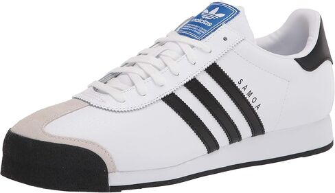 adidas Originals Men's Samoa Retro Sneaker Running Shoe, White/Black, 8.5 M US in Saudi Arabia