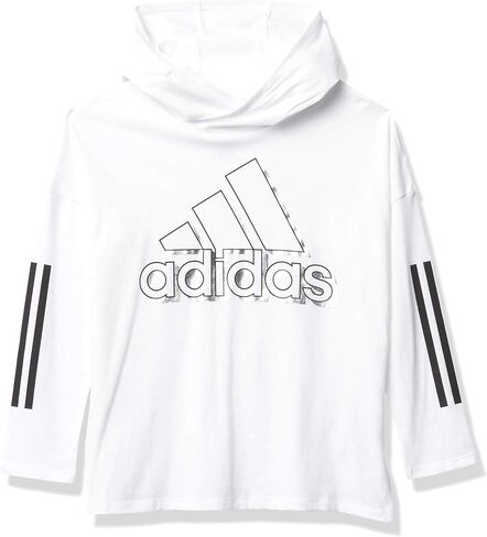 adidas Girls' Long Sleeve Hooded Tee T-Shirt in Saudi Arabia