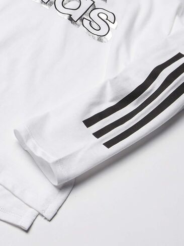 adidas Girls' Long Sleeve Hooded Tee T-Shirt in Saudi Arabia