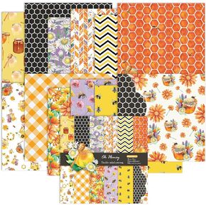 Aesthetic Scrapbook Paper Vingtage Pattern Paper Pad 12×12- 24 Sheets Double-Sided Vintage Decorative Craft Papers Retro Aeshetic CardStock Papers for DIY Junk Journal Craft.