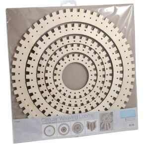 Trimits Weaving Looms: Circular: 5 Pieces, Wood, Assorted in Saudi Arabia