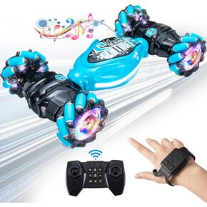 1:14 Large Remote Control Car for Boys - Hand Controlled All Terrain Monster Truck with 360° Flips, Lights and Music for Ages 4-12