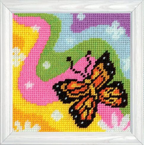 Design Works Crafts Butterfly Needlepoint Kit, Multicoloured in Saudi Arabia