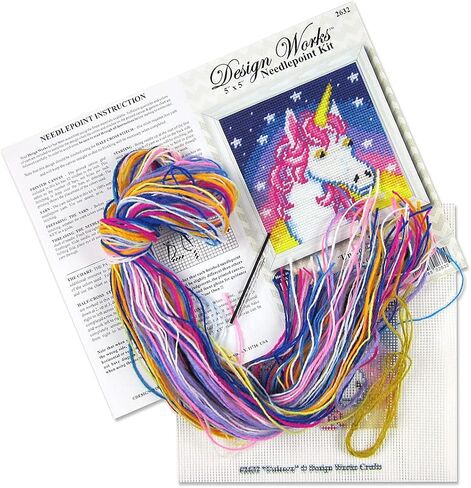 Design Works Crafts Butterfly Needlepoint Kit, Multicoloured in Saudi Arabia