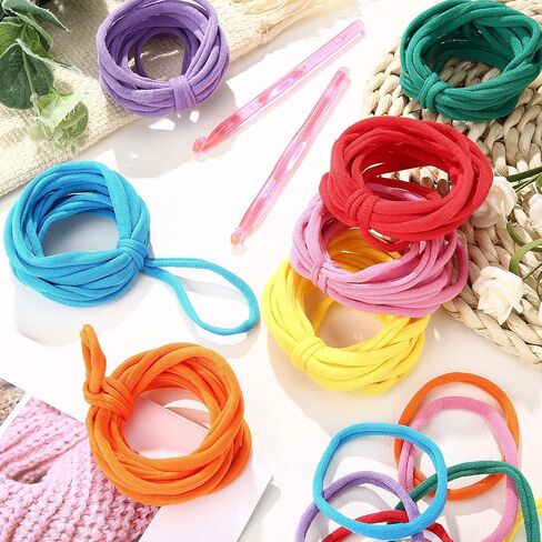 Allazone Small Darning Weaving Loom Darning Loom, 14 Hooks Type Weave Tool Small Weaving Loom Machine with 50 Color Darning Threads for DIY Artful Patterns, Repair Clothes in Kuwait