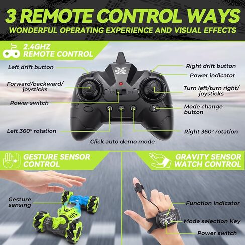 Dysaim Gesture RC Car Hand Controlled Stunt Car for 6-12 yr Boys Girls in Kuwait
