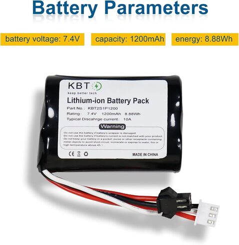 KBT RC Car Lithium Battery: 3.7V 800mAh Rechargeable Li-ion Battery with SM -2P Plug & Charging Cable for RC Cars -2 Pack in Saudi Arabia