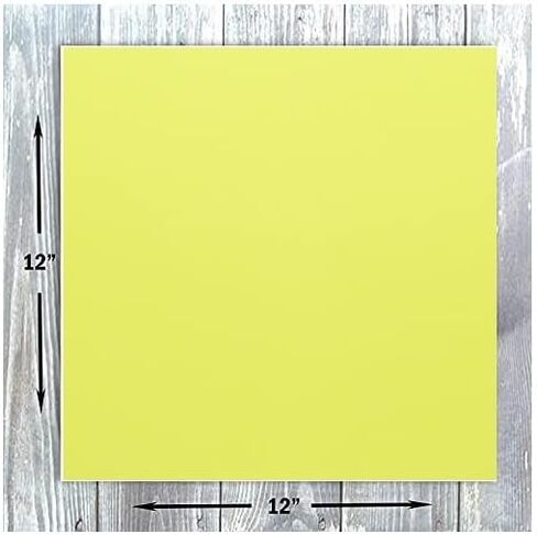 ورق قصاصات ملون من هاميلكو، ورق مقوى مقاس 12 × 12، غطاء بوزن 65 رطل، 25 حزمة (أخضر ليموني) in Kuwait