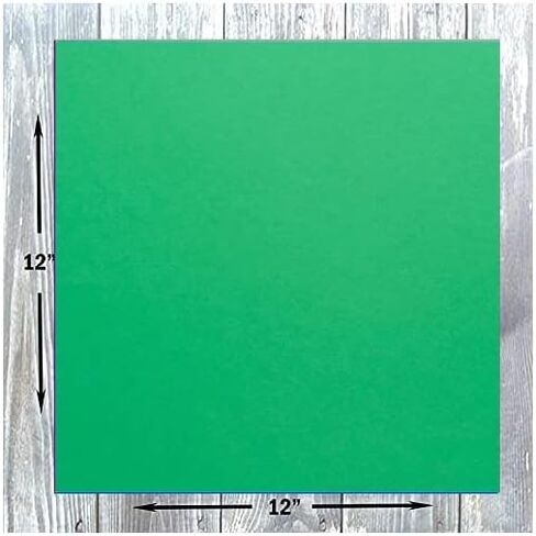ورق قصاصات ملون من هاميلكو، ورق مقوى مقاس 12 × 12، غطاء بوزن 65 رطل، 25 حزمة (أخضر ليموني) in Kuwait