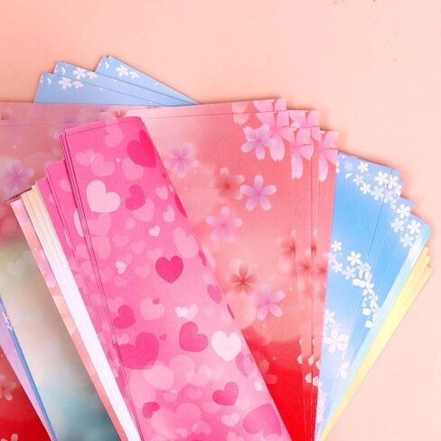 Cyodoos 100 Sheets Colorful Flower Origami Paper Kit 6x6 Inch 12 Vivid Colors Double Sided Printed Traditional Patterns Square for Arts Crafts Projects in Kuwait