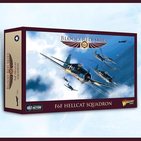 Wargames Delivered Blood Red Skies: The Battle of Midway Starter Set - 1:200 Scale WW2 Mass Air Combat Tabletop Wargame - Airplane Board Games by Warlord Games in Kuwait