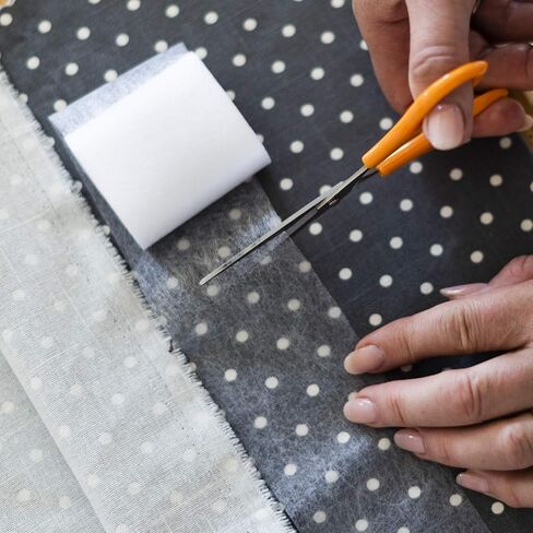 Hemming 2.5 Inch x 9 Yards – Iron On, No Sewing Required – Adhesive Web Perfect for Bonding and Crafting Projects, White in Kuwait