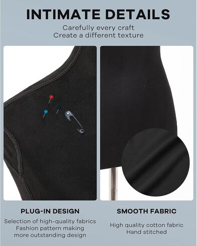 Mannequin,Dress Form Female Mannequin Torso Adjustable 59-67 Inch Upgraded Manican in Saudi Arabia
